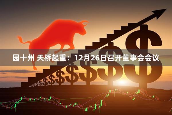 园十州 天桥起重：12月26日召开董事会会议