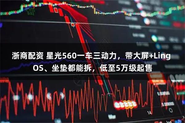 浙商配资 星光560一车三动力，带大屏+Ling OS、坐垫都能拆，低至5万级起售